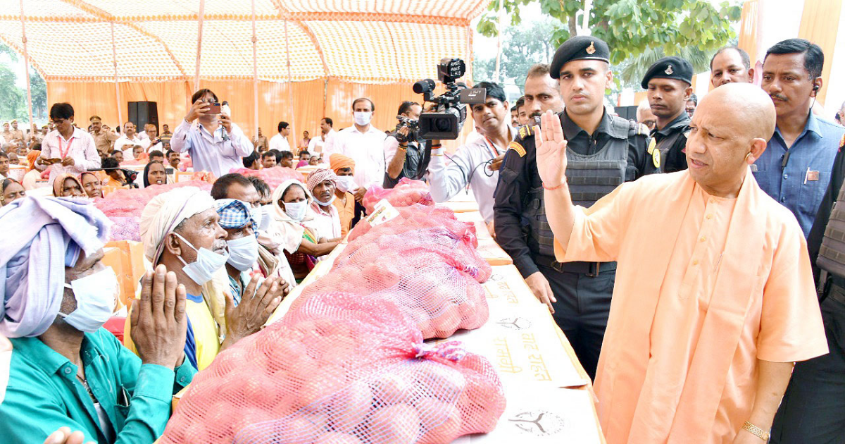 UP CM Yogi inspects flood-affected areas in Varanasi